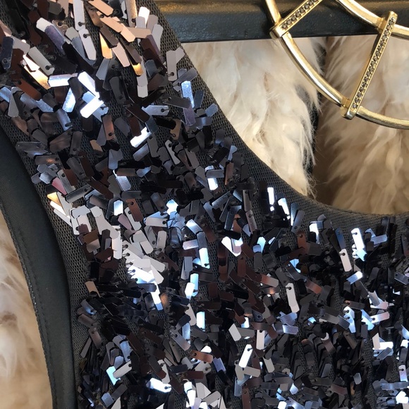 Sexy Express Silver Sequin Dress - Picture 3 of 16